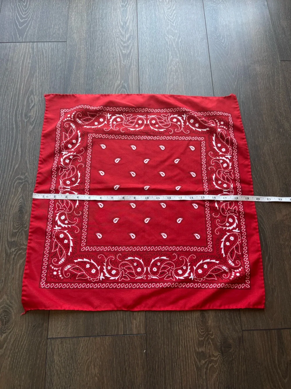 Red Paisley Bandana Scarf
